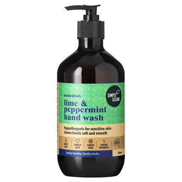 Simply Clean Hand Wash Lime and Peppermint 500ml
